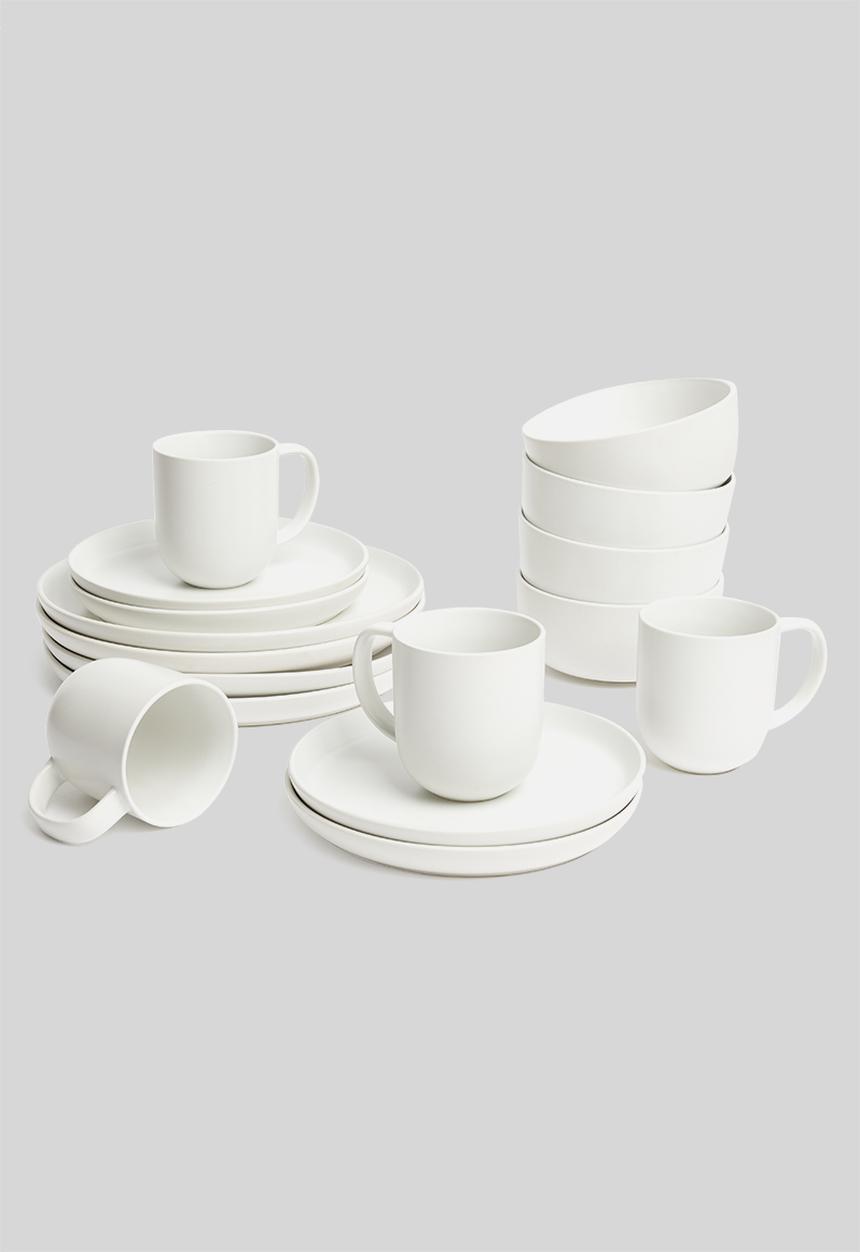 Sixth Floor - Mason side plate set of 4 - white