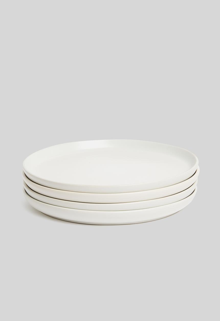 Sixth Floor - Mason dinner plate set of 4 - white