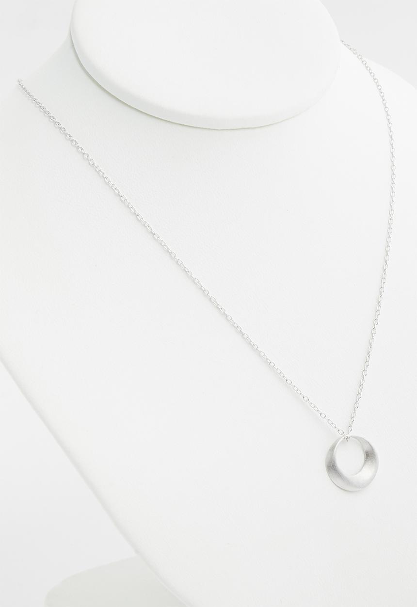 Superbalist - Sterling silver circle pendant necklace