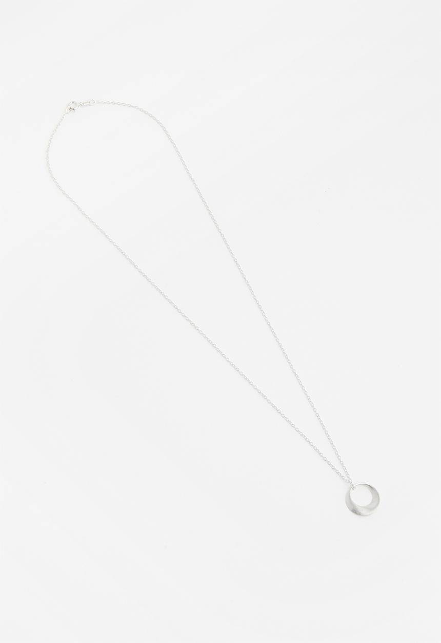 Superbalist - Sterling silver circle pendant necklace