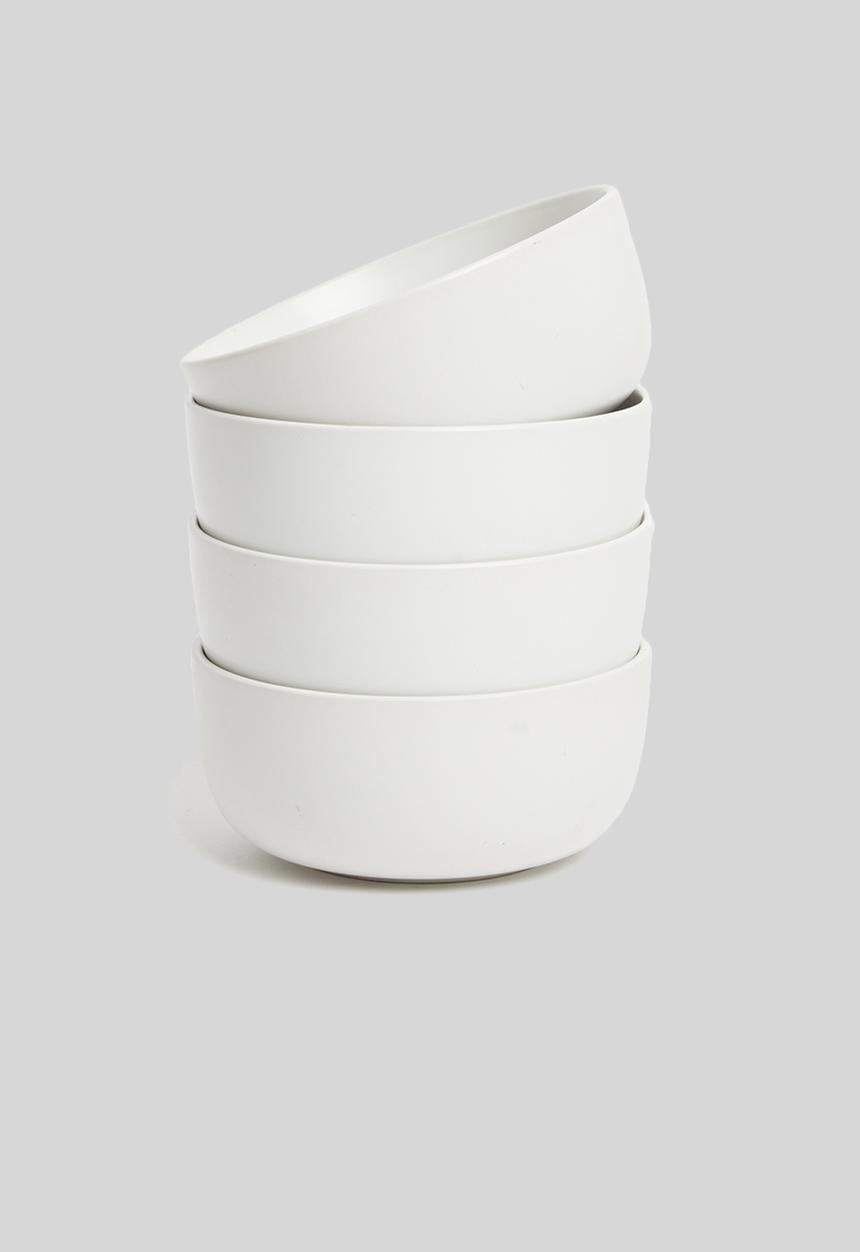 Sixth Floor - Mason bowl set of 4 - white