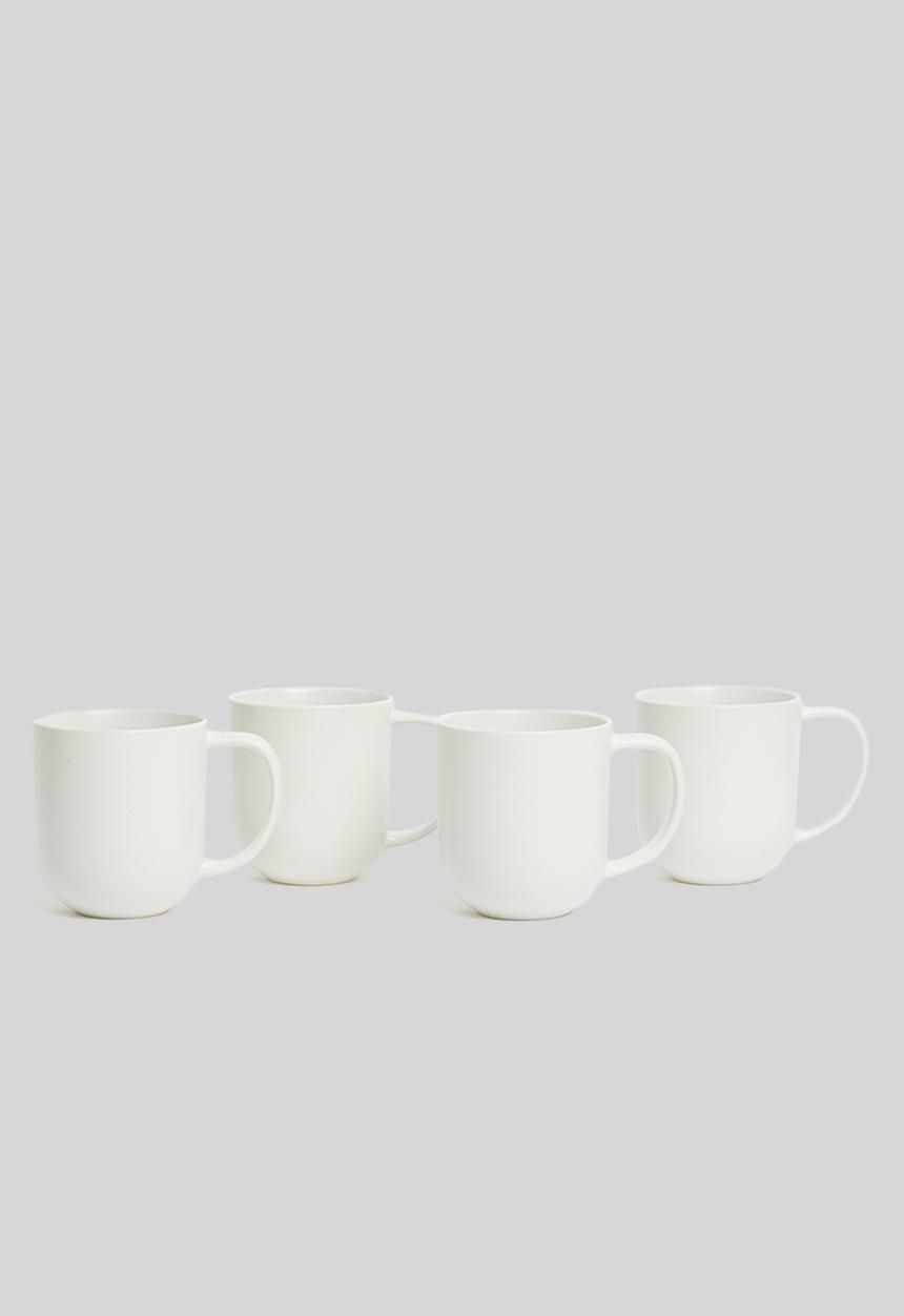 Sixth Floor - Mason mug set of 4 - white