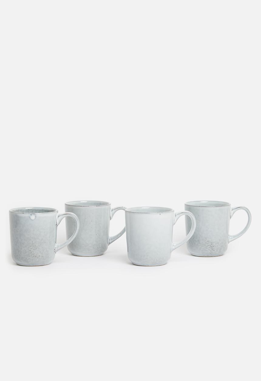 Sixth Floor - Brisa mug set of 4 - stone