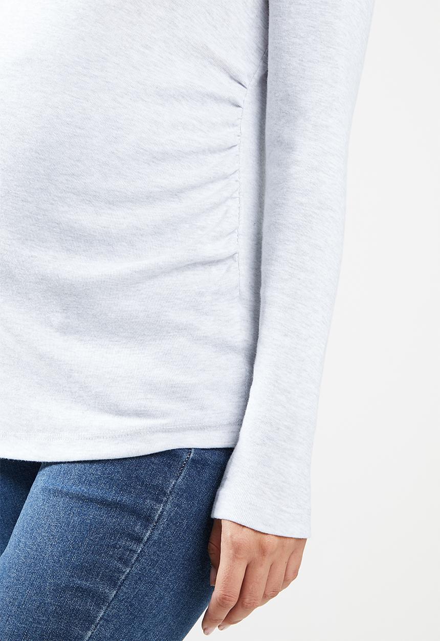 Cotton On - Maternity henley long sleeve top - silver marle