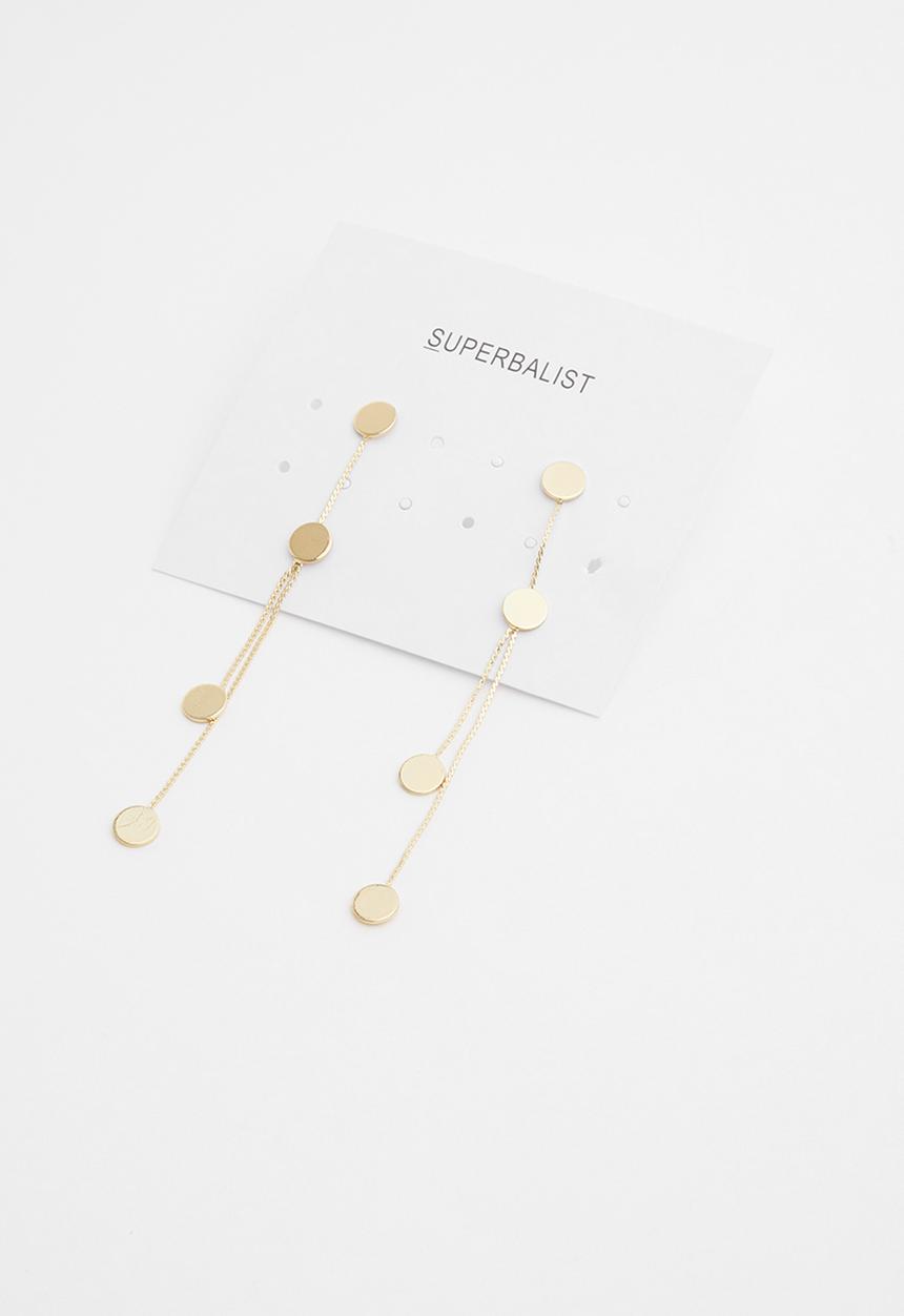 Superbalist - Multi disc earrings - gold