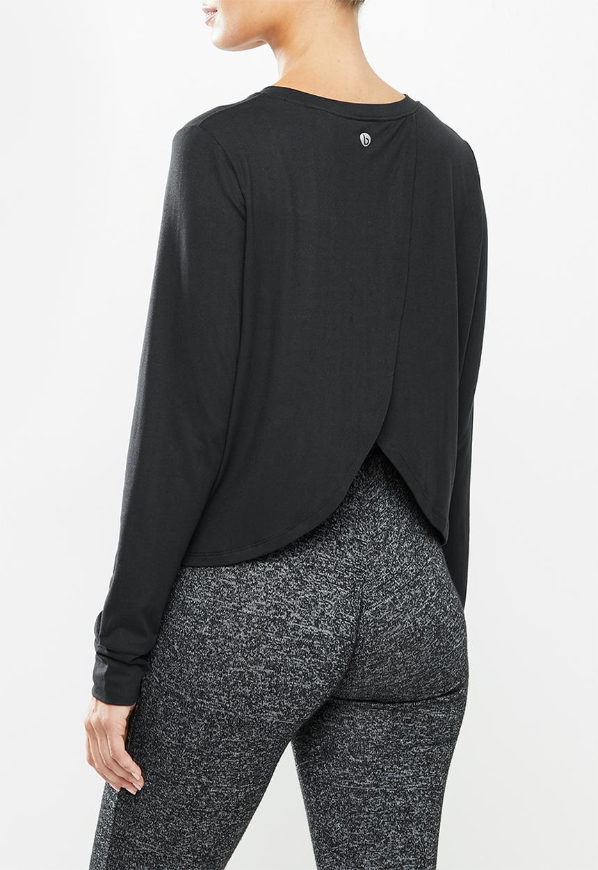 Cotton On - Maternity cross back long sleeve top - black