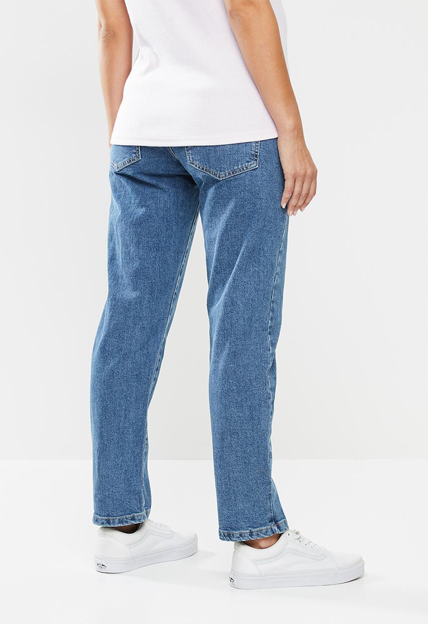 Cotton On - Maternity stretch mom jean - coogee blue