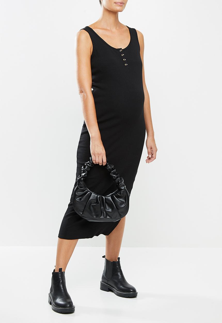 Cotton On - Maternity henley maxi dress - black