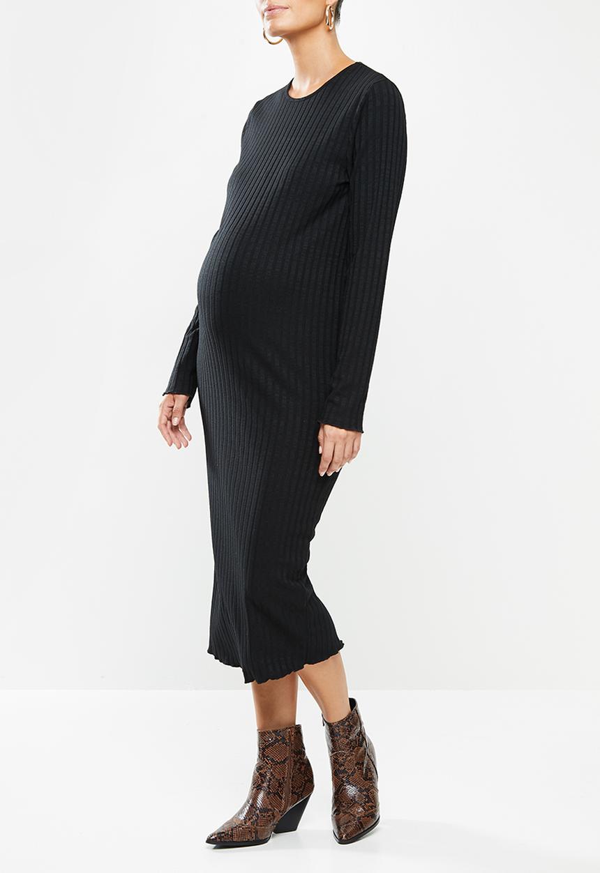 Glamorous - Maternity sassy dress - black