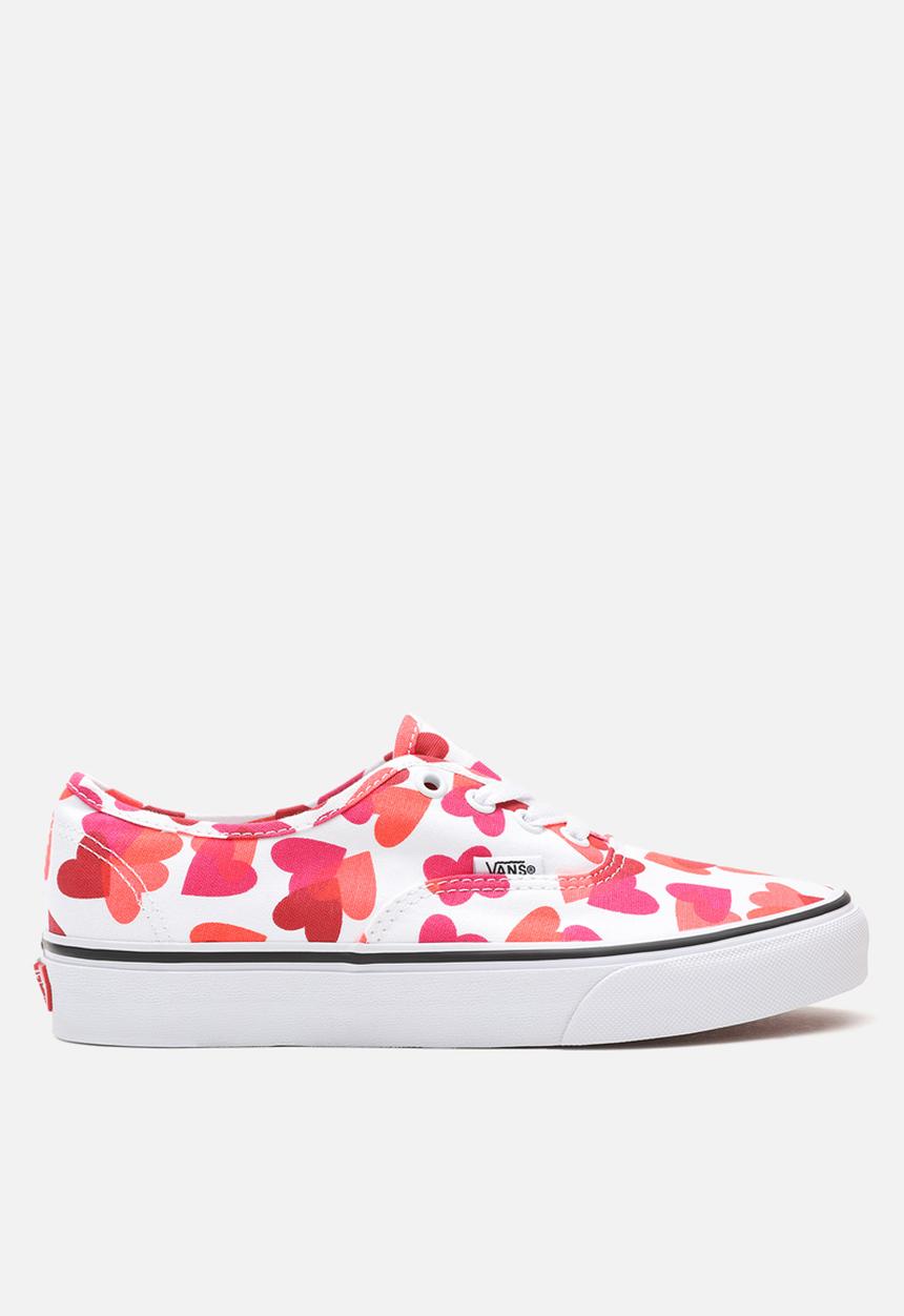 Vans - Authentic - (valentines hearts) true white/fuchsia purple
