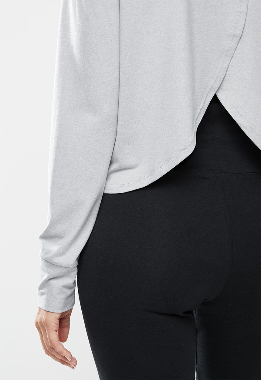 Cotton On - Maternity cross back long sleeve top - grey 