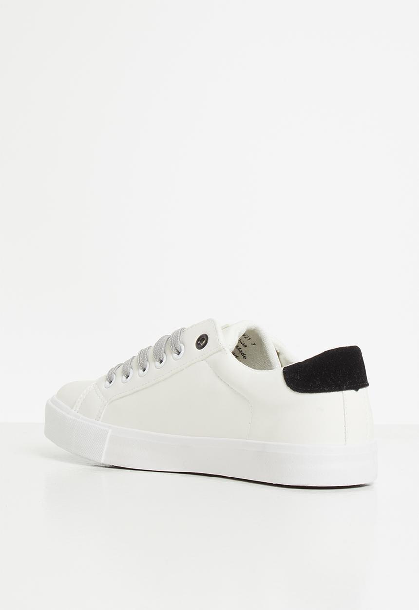 Miss Black - Goose sneaker - white & black