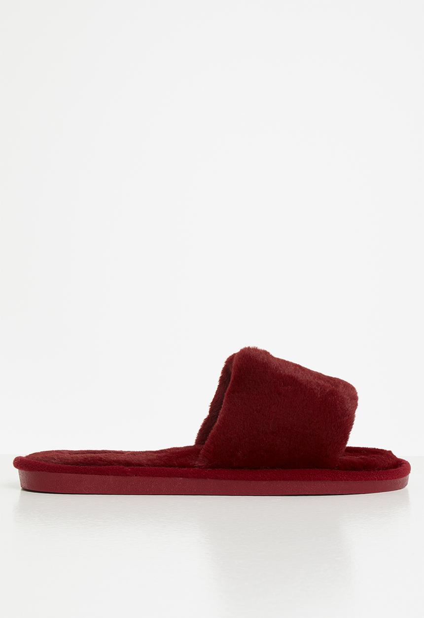 Miss Black - Rella slipper - burgandy
