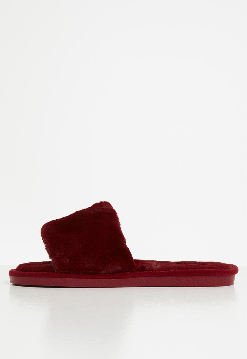 Miss Black - Rella slipper - burgandy