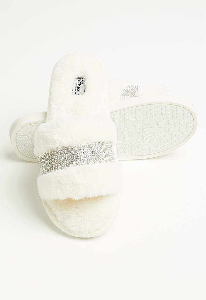 Miss Black - Rella 3 slipper - white