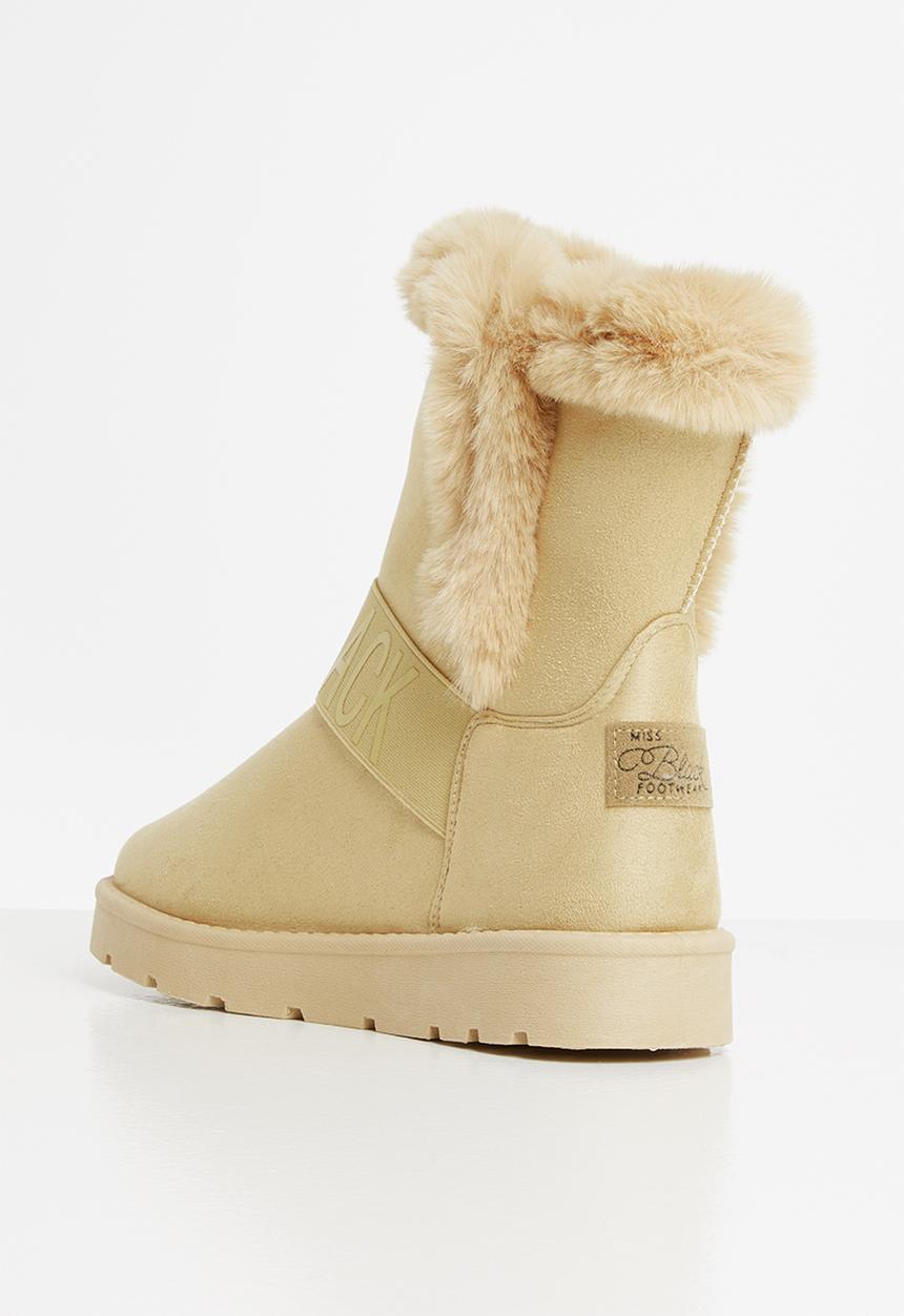 Miss Black - Rae slipper boot - Neutral