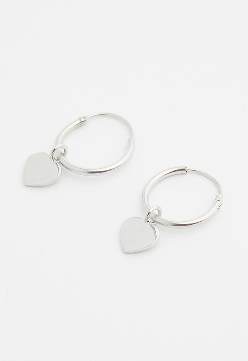 Superbalist - Sterling silver heart earrings