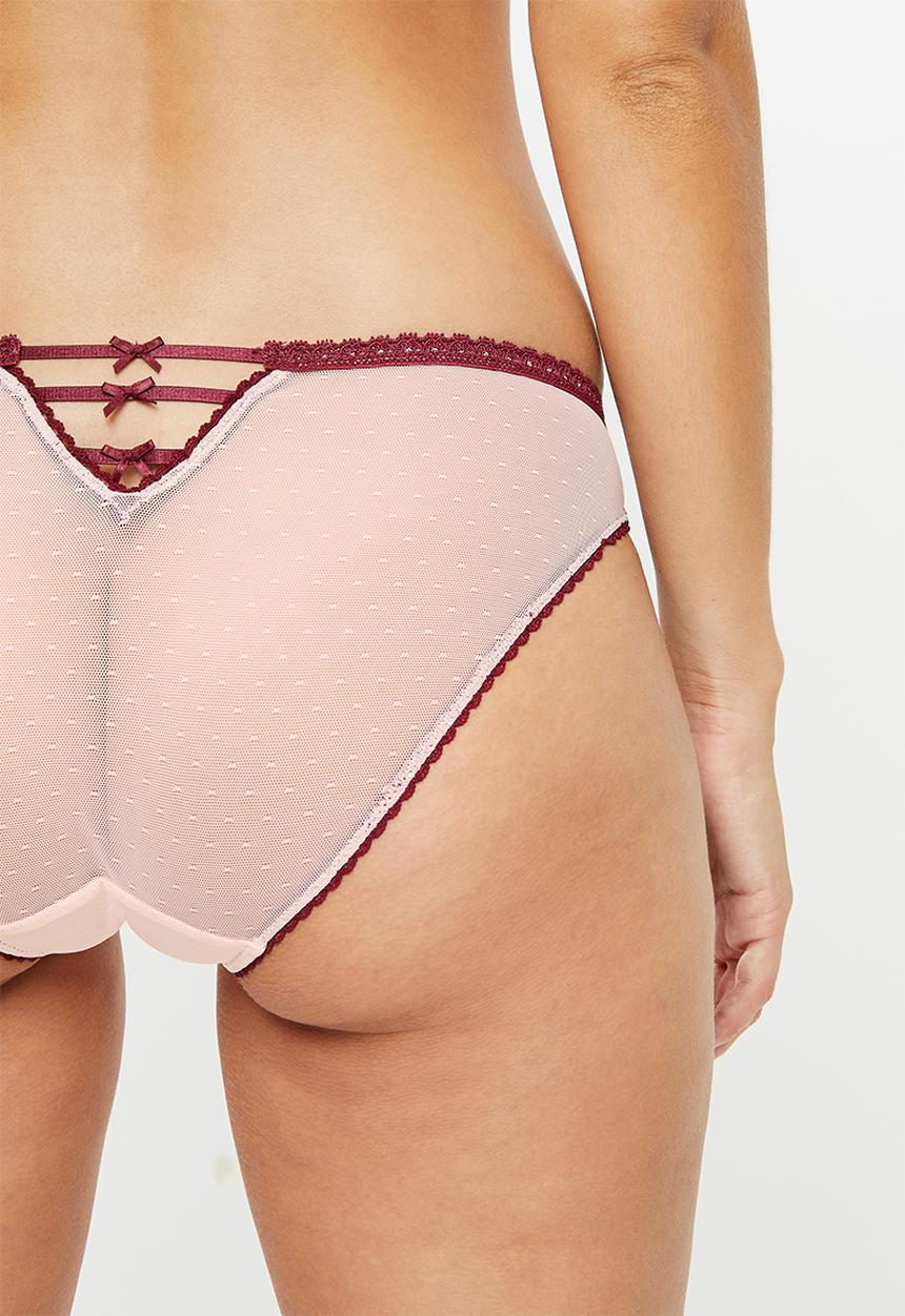 DORINA - Freedom classic brief - pink & burgundy 