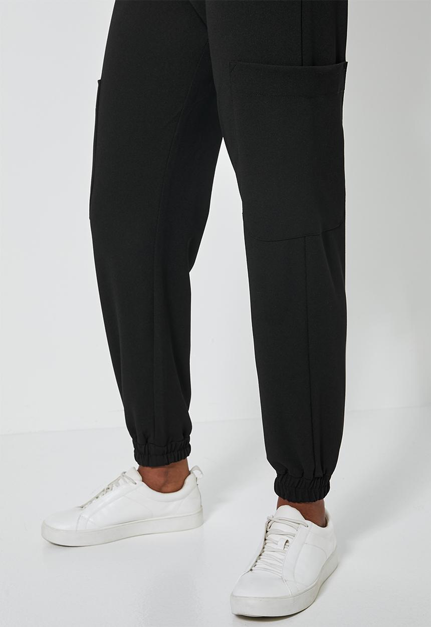 Superbalist - Crepe scuba jogger - black