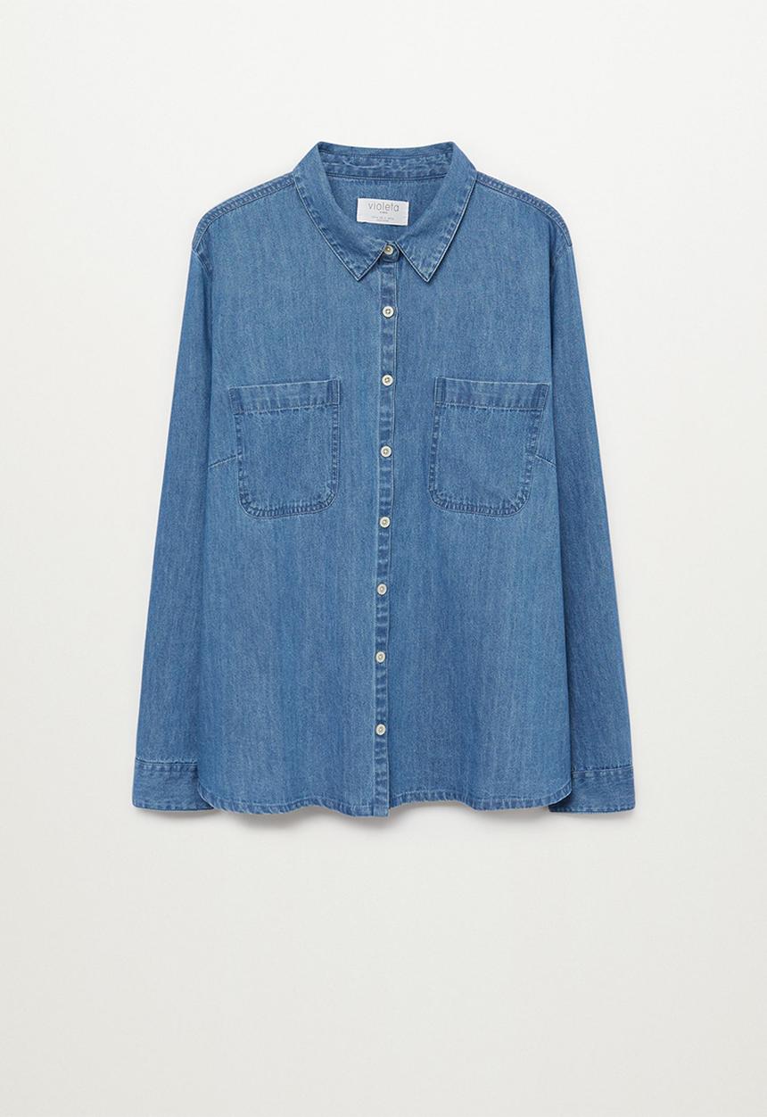 Violeta by Mango - Plus shirt estrella - blue
