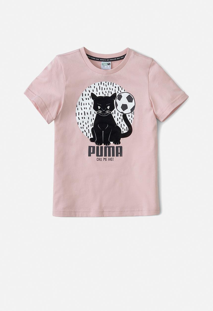 PUMA - Animals suede tee - peach
