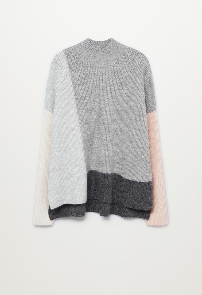Violeta by Mango - Plus Sweater block - grey