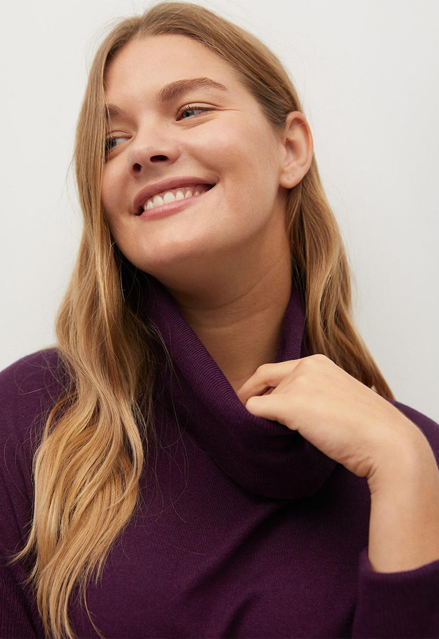 Violeta by Mango - Plus Sweater rosco - purple