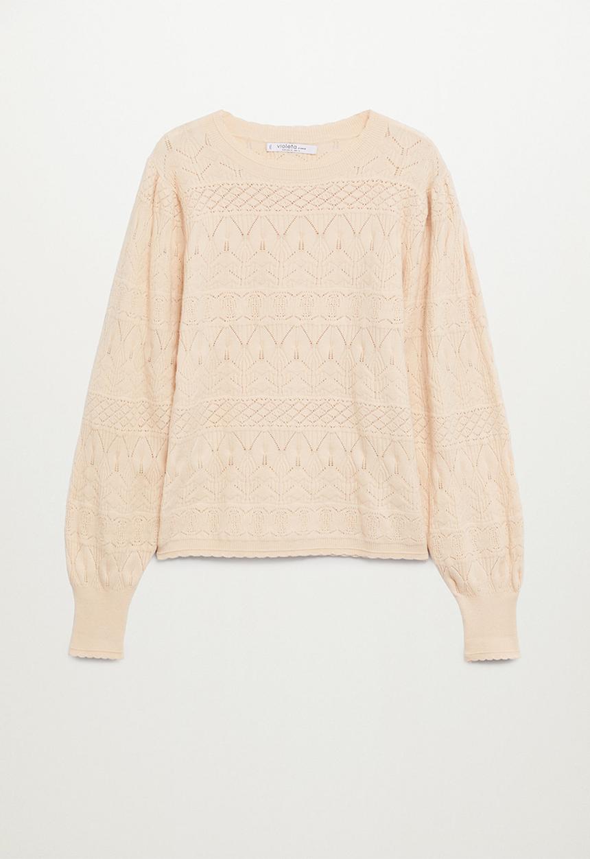Violeta by Mango - Plus Sweater portman - beige