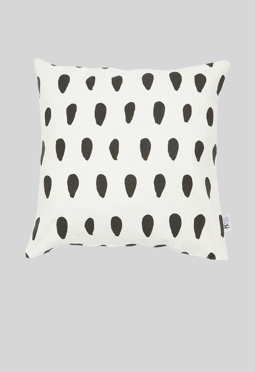 Sixth Floor - Oioi printed cushion cover - black & white