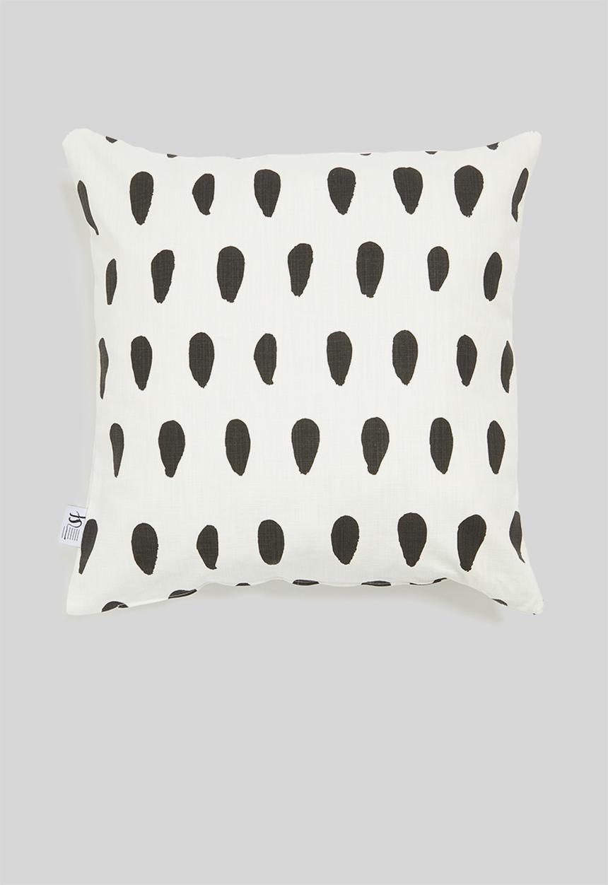 Sixth Floor - Oioi printed cushion cover - black & white