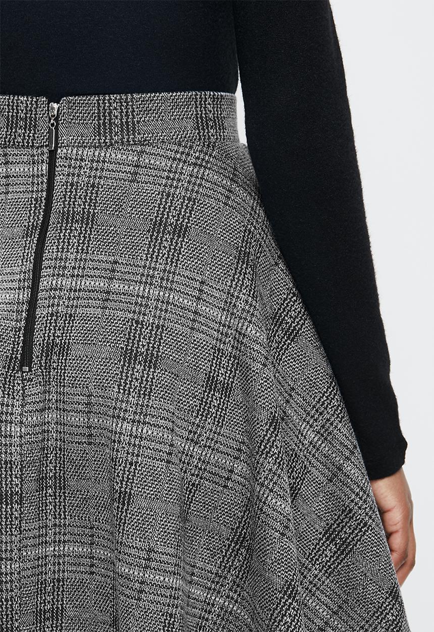 Blake - Flared circle skirt- grey 