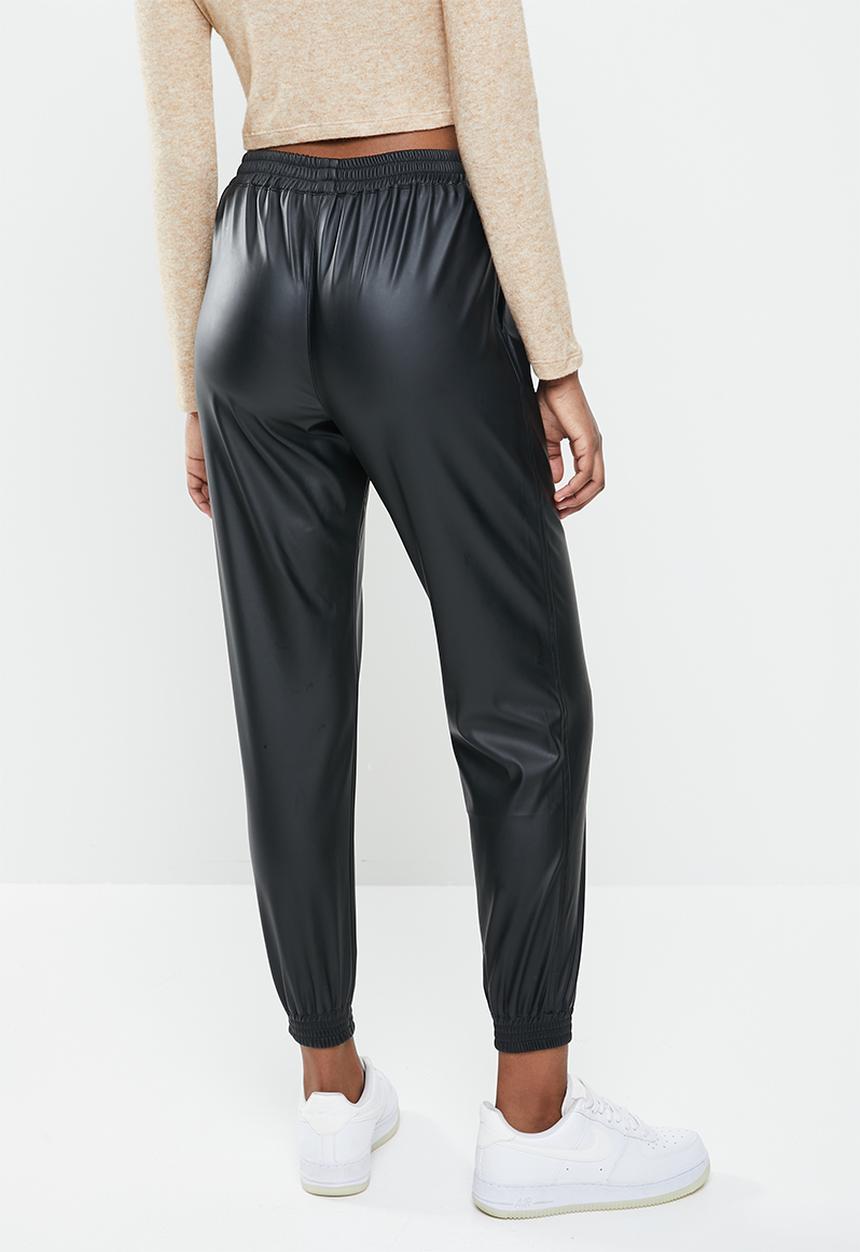 Blake - Pu jogger - black