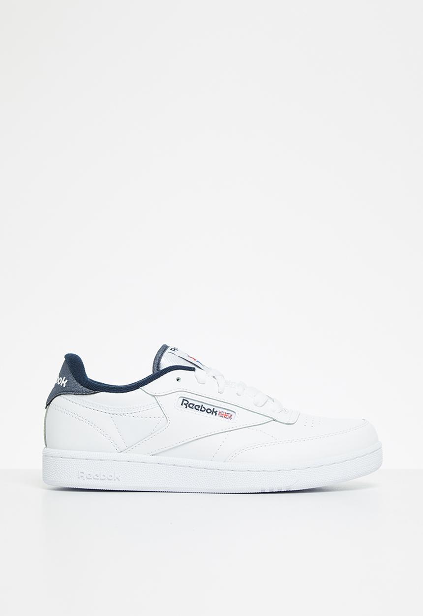 Reebok - Teens club c 85 sneakers - white & vector navy 
