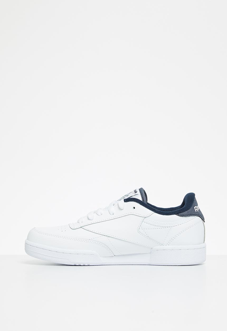 Reebok - Teens club c 85 sneakers - white & vector navy 