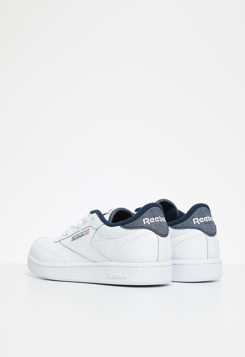 Reebok - Teens club c 85 sneakers - white & vector navy 