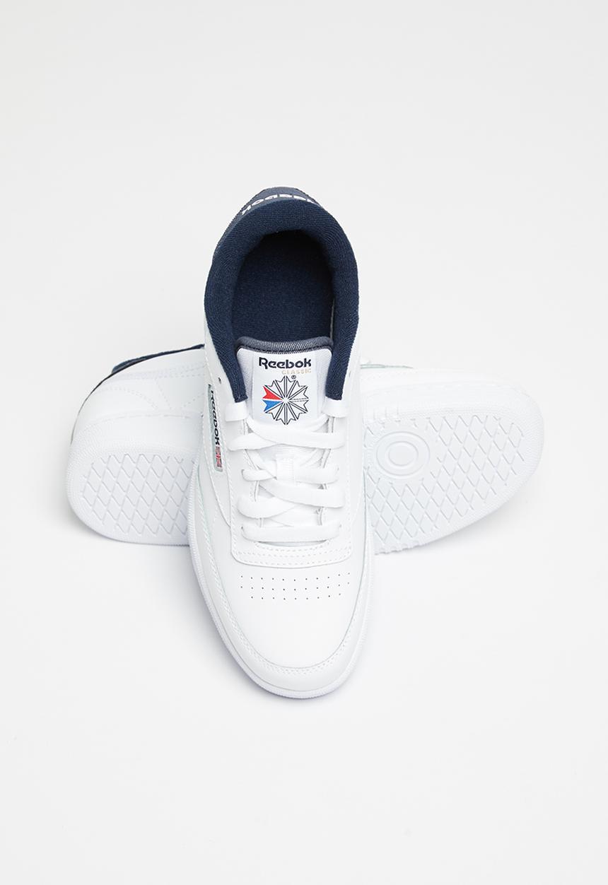 Reebok - Teens club c 85 sneakers - white & vector navy 