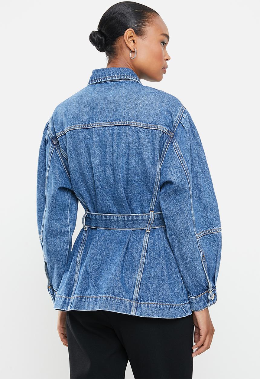 MANGO - Jacket vintage -  blue