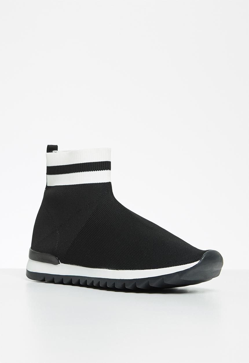 Cotton On - Dresden knitted sneaker boot - black
