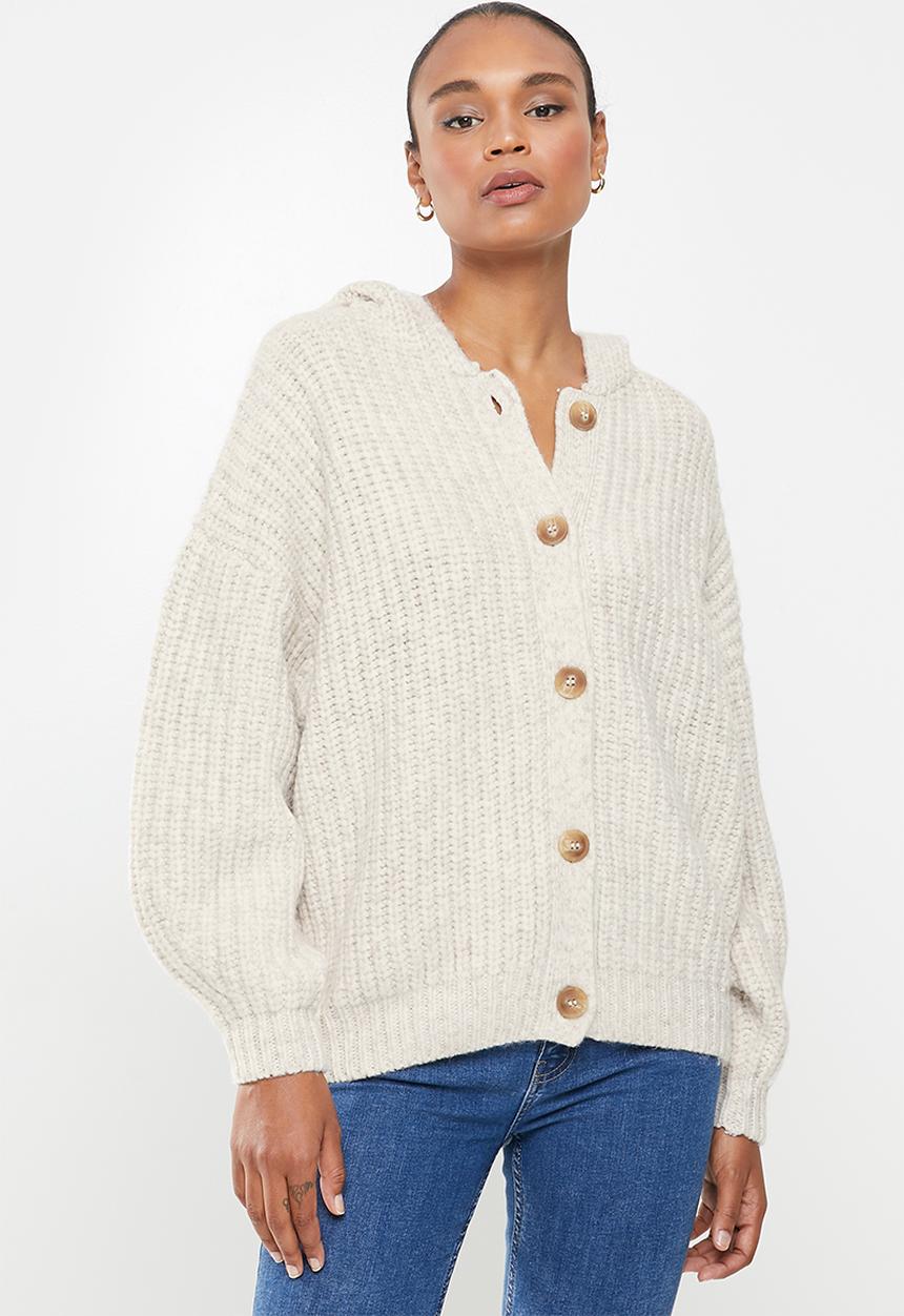 MANGO - Cardigan capuchino - natural