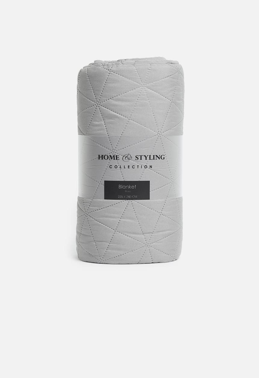 H&S - Quilt throw - grey