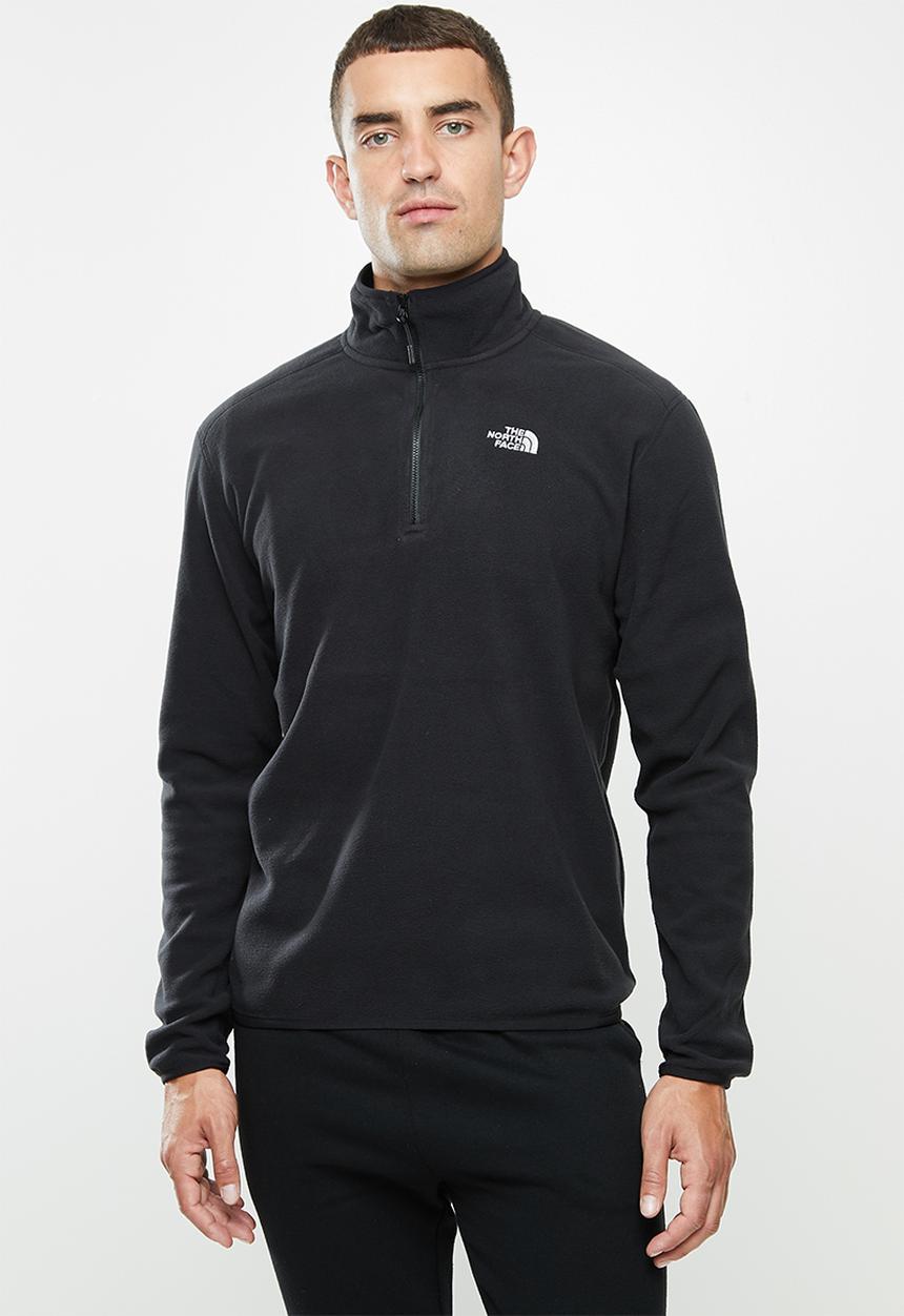 The North Face - 100 Glacier 1/4 zip - black