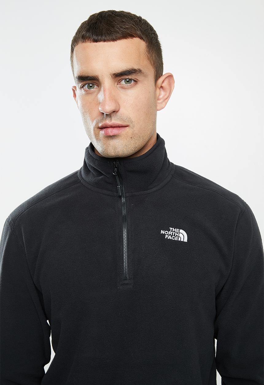 The North Face - 100 Glacier 1/4 zip - black