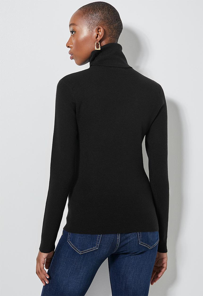 Superbalist - Raglan sleeve skinny rib jersey - black