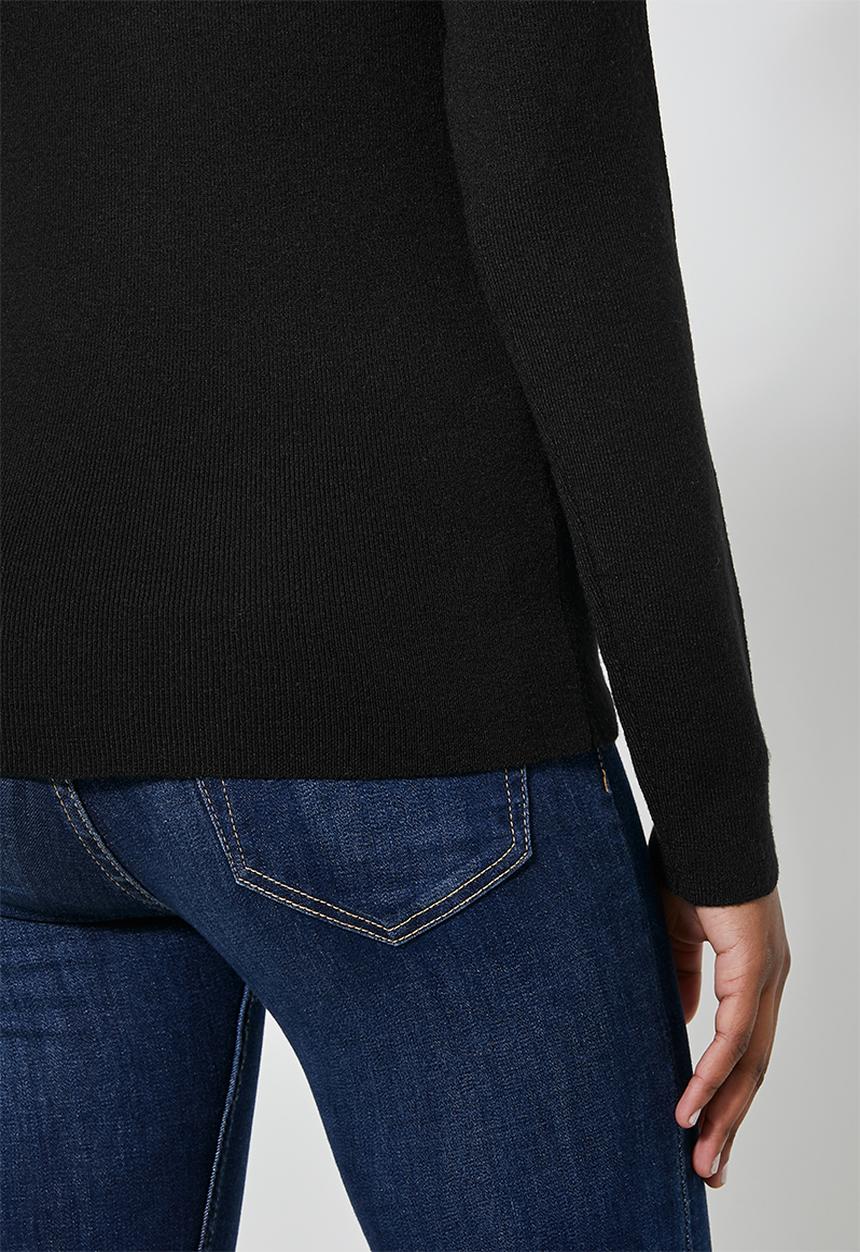 Superbalist - Raglan sleeve skinny rib jersey - black