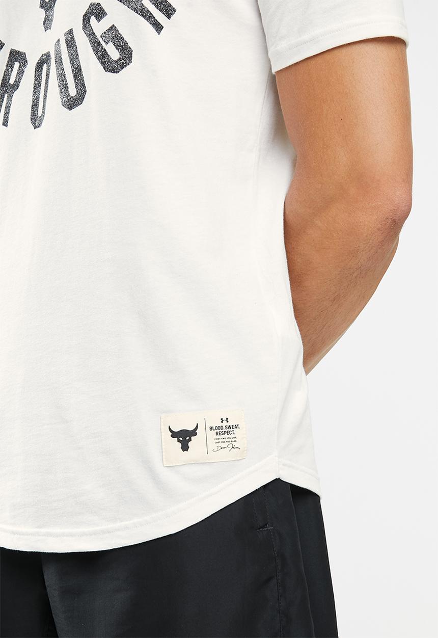 Under Armour - UA Project Rock Break Through short sleeve tee - white