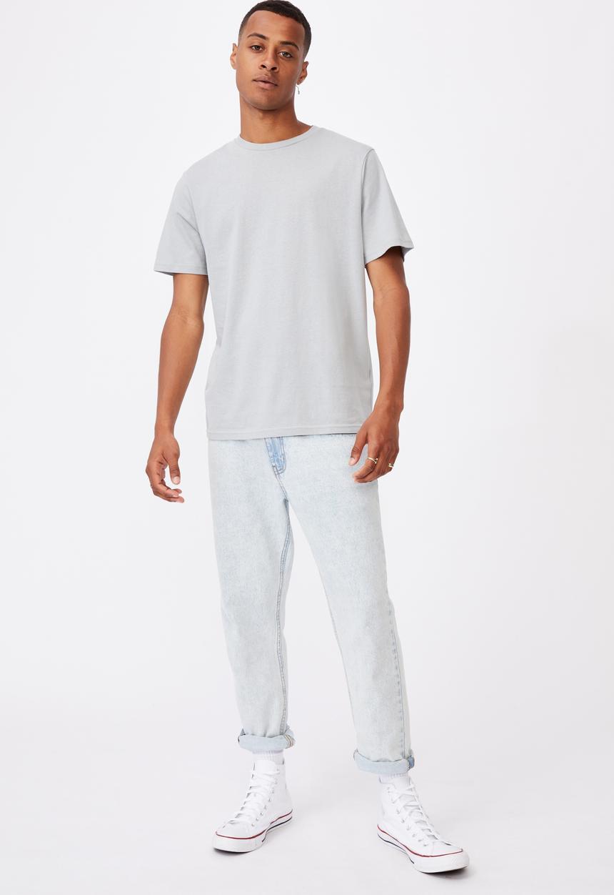 Cotton On - Essential crew T-shirt - blue haze