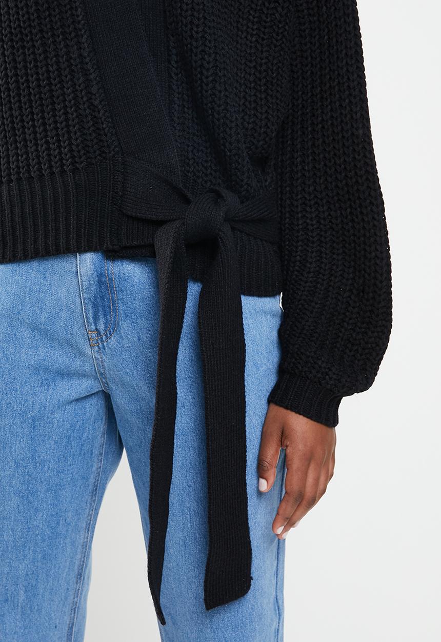 Missguided - Belted cardigan - black