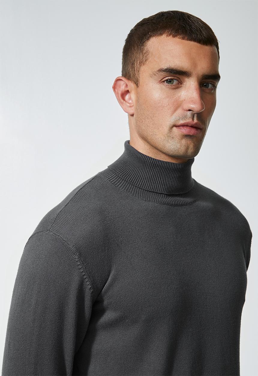 Superbalist - Basic roll neck slim fit knit - grey