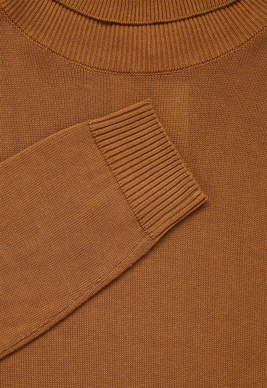 Superbalist - Basic roll neck slim fit knit - tobacco