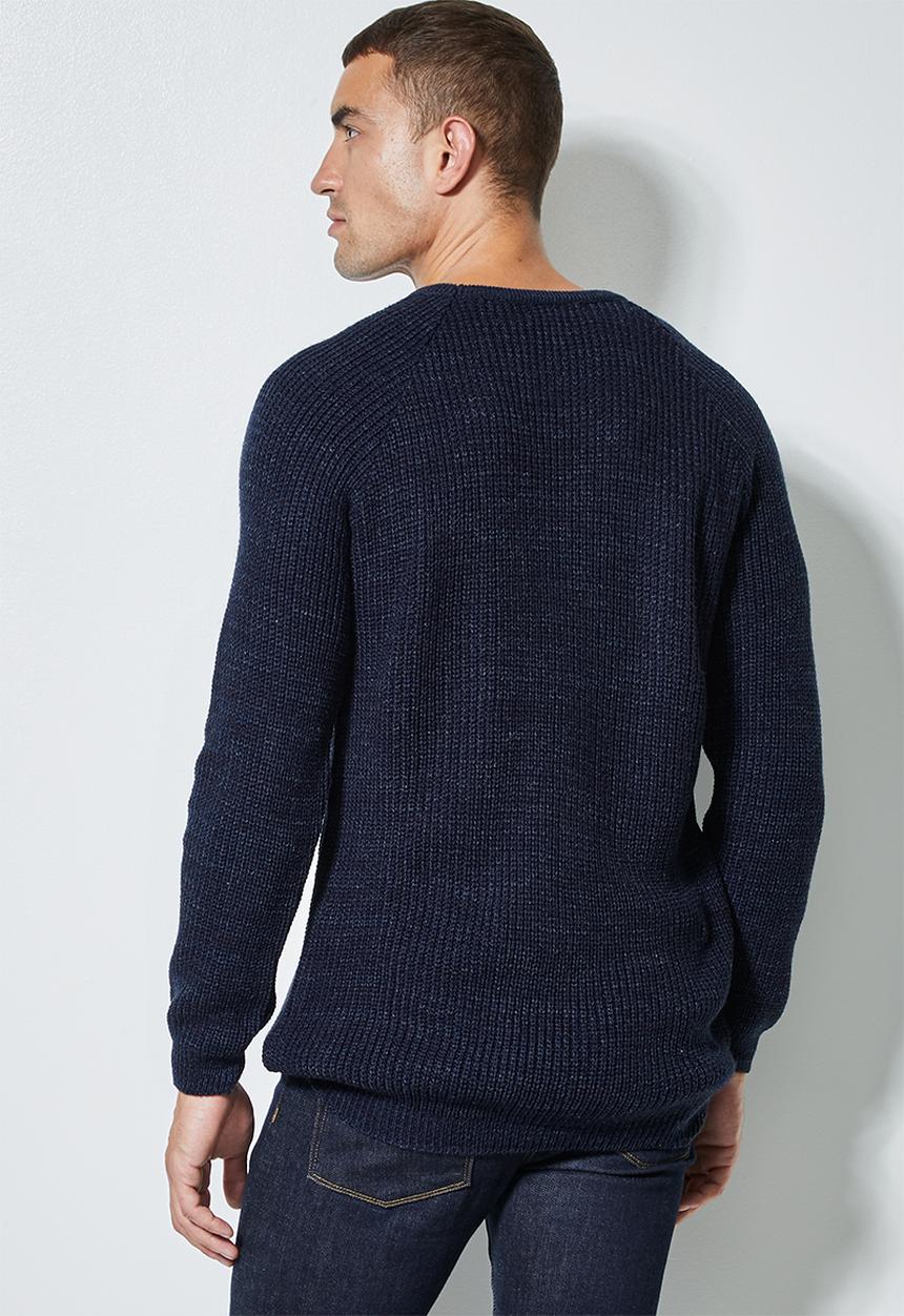 Superbalist - Raglan textured knit - navy